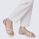Penny Comfy Sandals In Beige - myballerine
