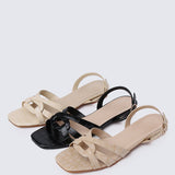 Penny Comfy Sandals In Beige - myballerine