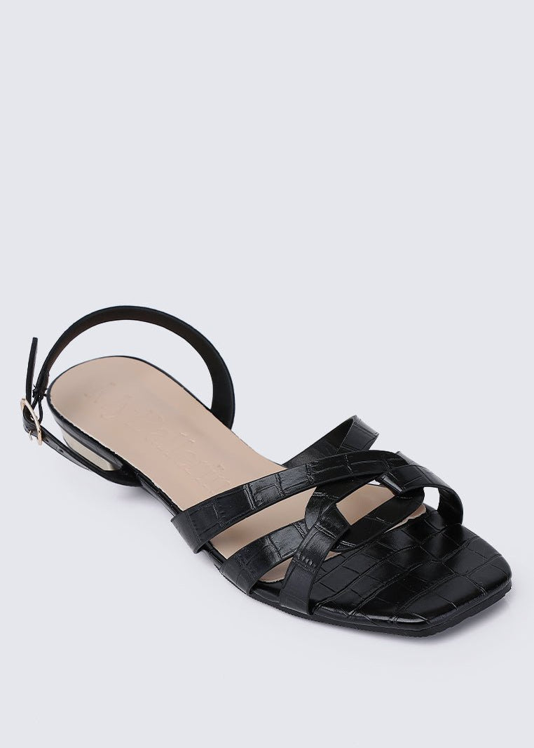 Penny Comfy Sandals In Black - myballerine