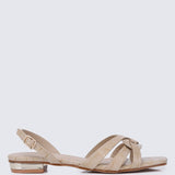 Penny Comfy Sandals In Taupe - myballerine