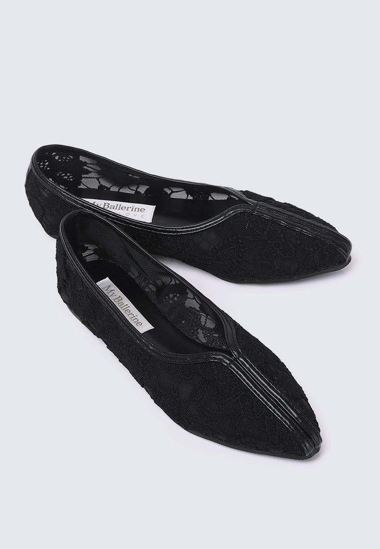 Peony Comfy Ballerina In BlackBallerina - myballerine