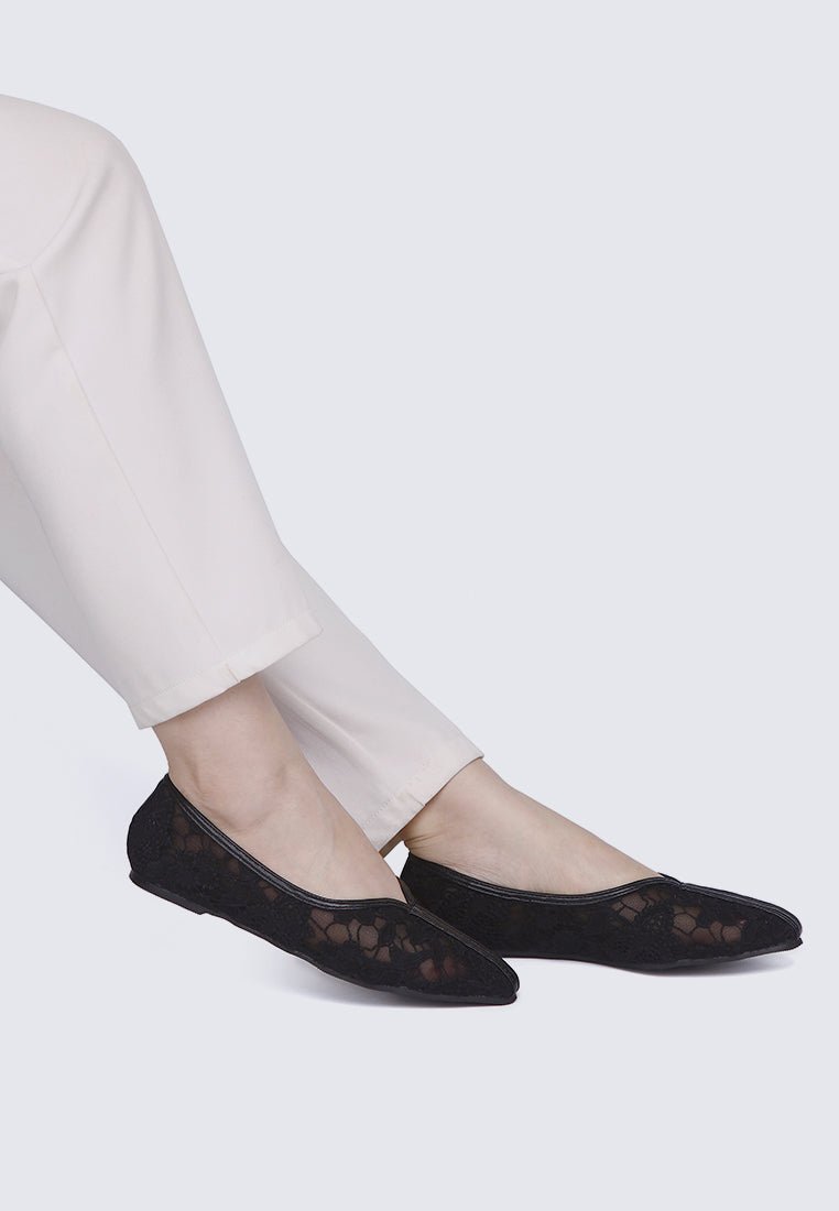 Peony Comfy Ballerina In BlackBallerina - myballerine