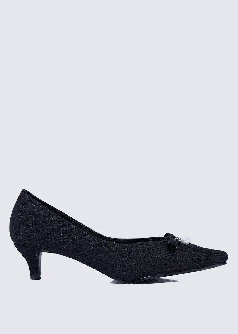 Perla Comfy Pumps In Black - myballerine