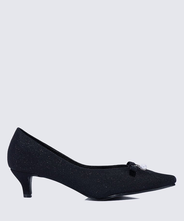 Perla Comfy Pumps In Black - myballerine
