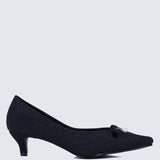 Perla Comfy Pumps In Black - myballerine