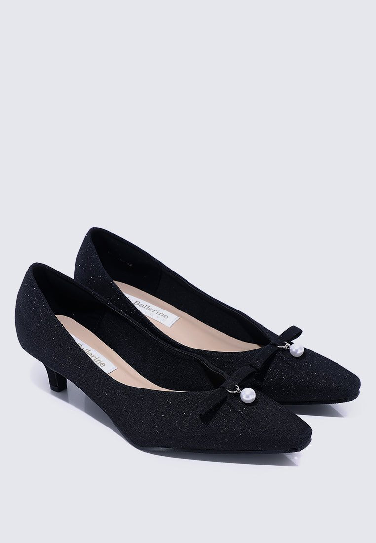 Perla Comfy Pumps In Black - myballerine