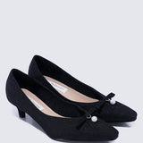 Perla Comfy Pumps In Black - myballerine