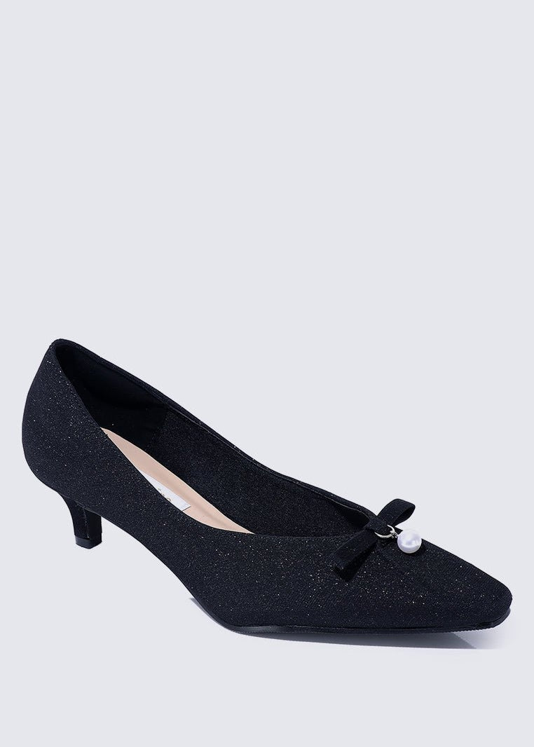 Perla Comfy Pumps In Black - myballerine