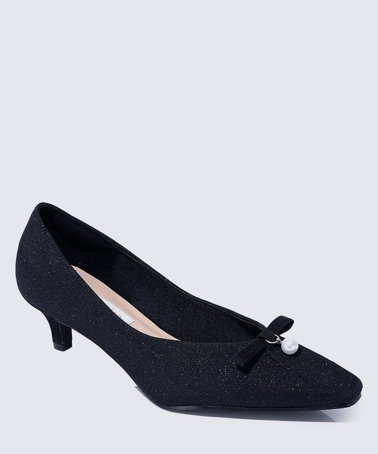 Perla Comfy Pumps In Black - myballerine