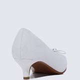 Perla Comfy Pumps In Ivory - myballerine
