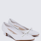 Perla Comfy Pumps In Ivory - myballerine