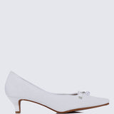 Perla Comfy Pumps In Ivory - myballerine