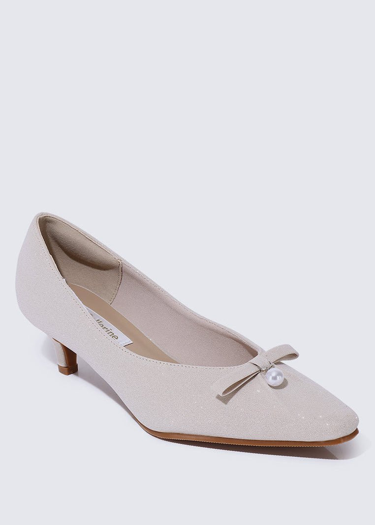 Perla Comfy Pumps In Nude - myballerine