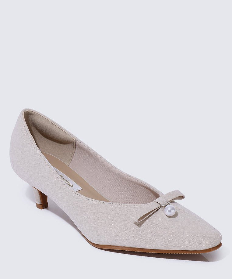 Perla Comfy Pumps In Nude - myballerine