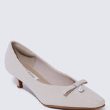 Perla Comfy Pumps In Nude - myballerine