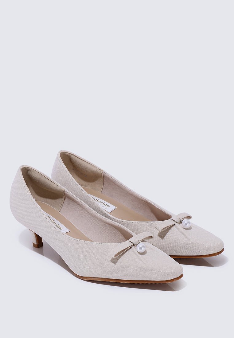 Perla Comfy Pumps In Nude - myballerine