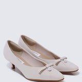 Perla Comfy Pumps In Nude - myballerine