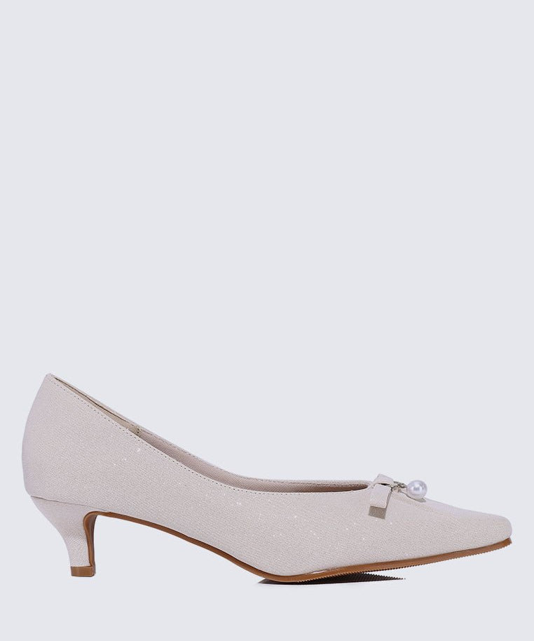 Perla Comfy Pumps In Nude - myballerine