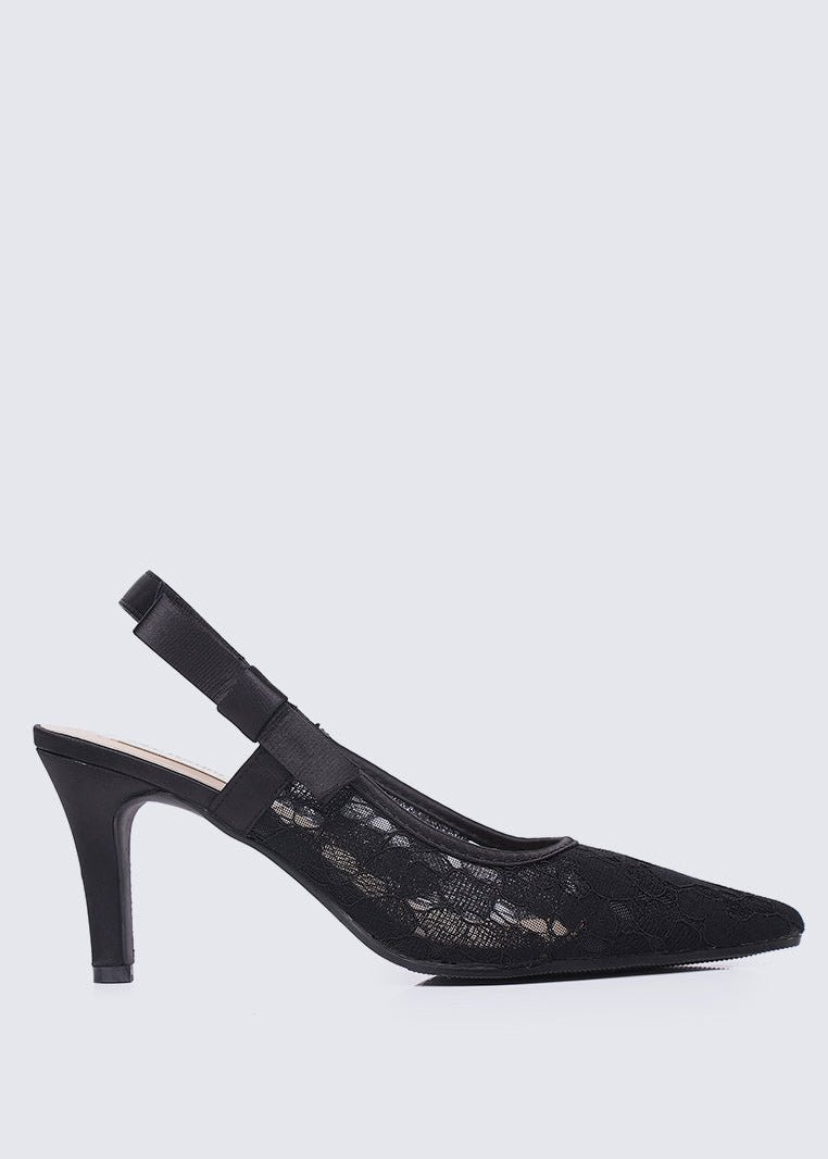 Perry Comfy Heels In Black - myballerine