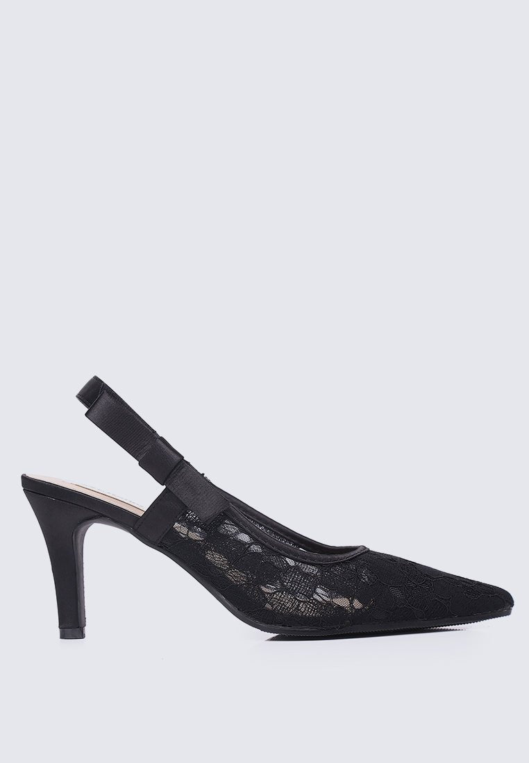 Perry Comfy Heels In Black - myballerine