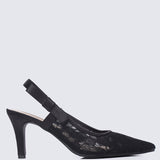 Perry Comfy Heels In Black - myballerine