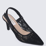 Perry Comfy Heels In Black - myballerine