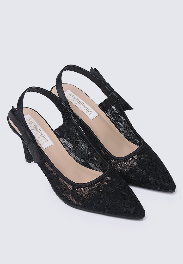 Perry Comfy Heels In Black - myballerine