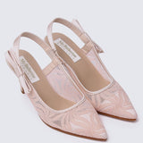 Perry Comfy Heels In Blush - myballerine