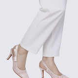 Perry Comfy Heels In Blush - myballerine