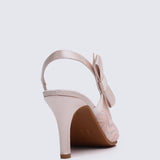 Perry Comfy Heels In Blush - myballerine
