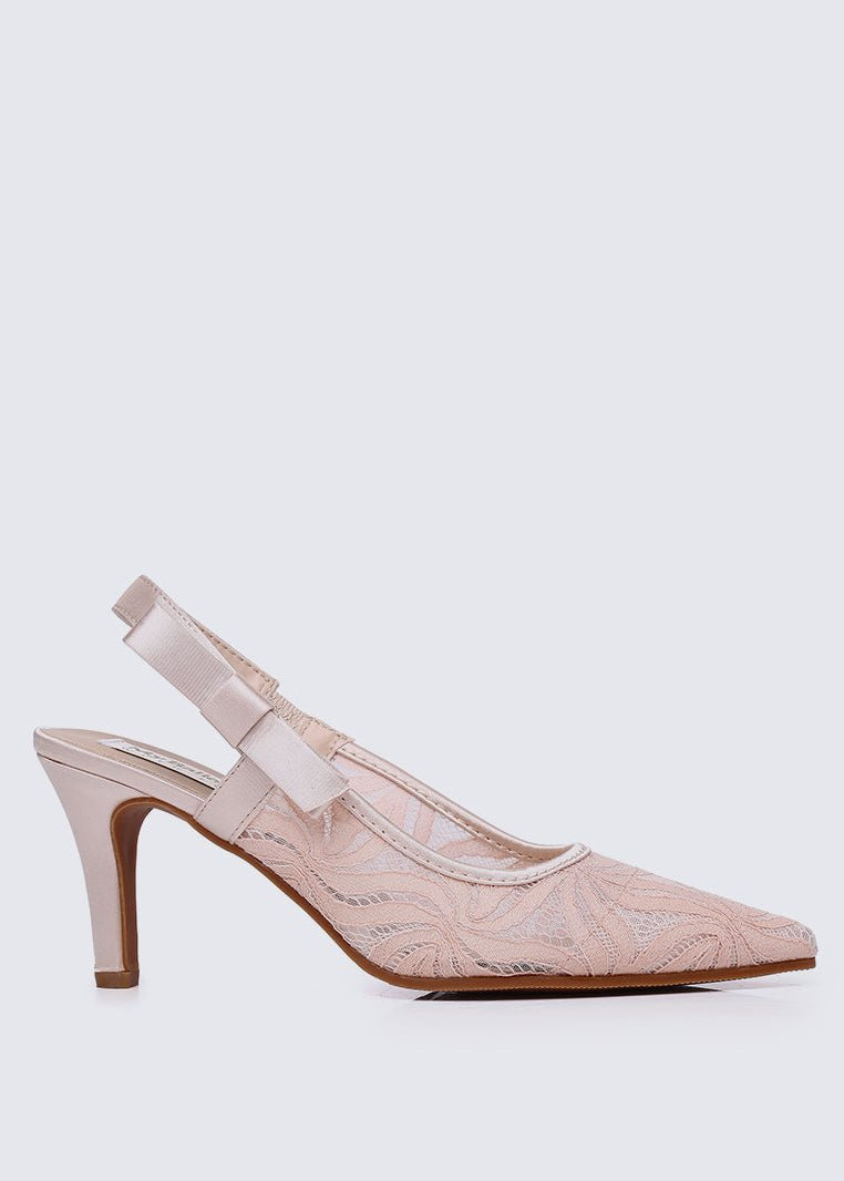 Perry Comfy Heels In Blush - myballerine