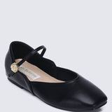 Pétale de rose Comfy Ballerina In BlackShoes - myballerine