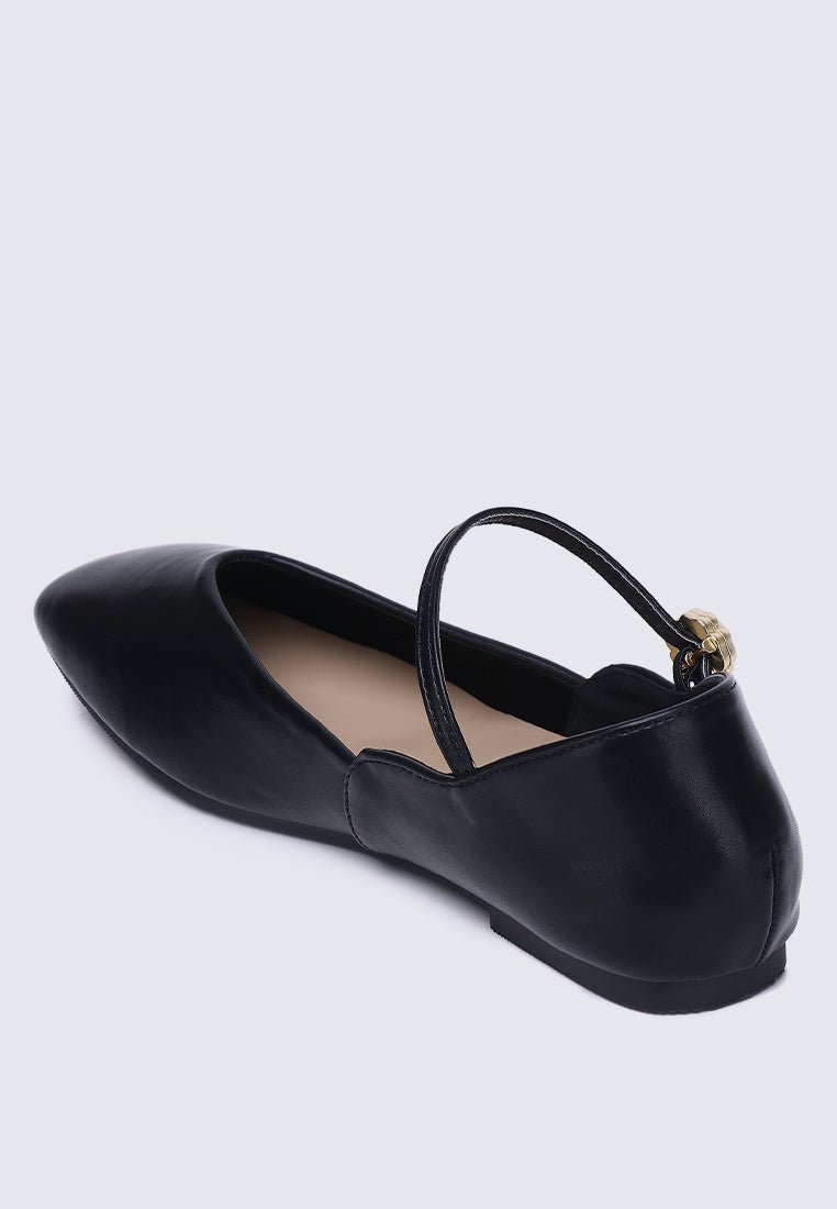 Pétale de rose Comfy Ballerina In BlackShoes - myballerine