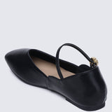 Pétale de rose Comfy Ballerina In BlackShoes - myballerine