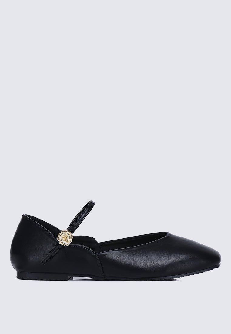 Pétale de rose Comfy Ballerina In BlackShoes - myballerine