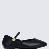 Pétale de rose Comfy Ballerina In BlackShoes - myballerine