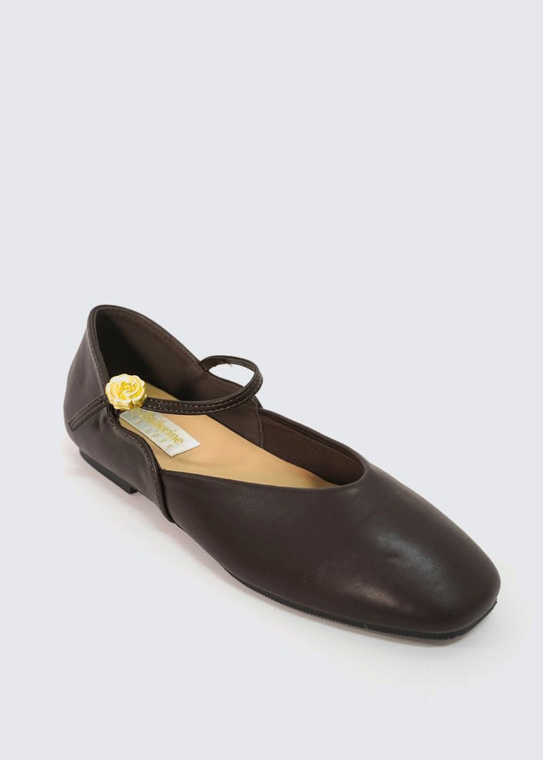 Pétale De Rose Comfy Ballerina In EspressoBallerina - myballerine