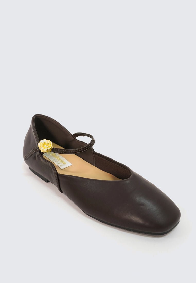 Pétale De Rose Comfy Ballerina In EspressoBallerina - myballerine