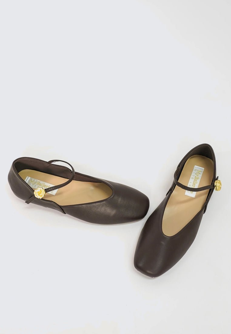 Pétale De Rose Comfy Ballerina In EspressoBallerina - myballerine