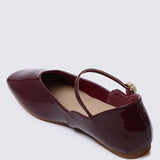 P??tale De Rose Comfy Ballerina In MaroonShoes - myballerine