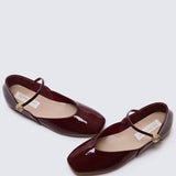 P??tale De Rose Comfy Ballerina In MaroonShoes - myballerine