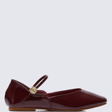 P??tale De Rose Comfy Ballerina In MaroonShoes - myballerine