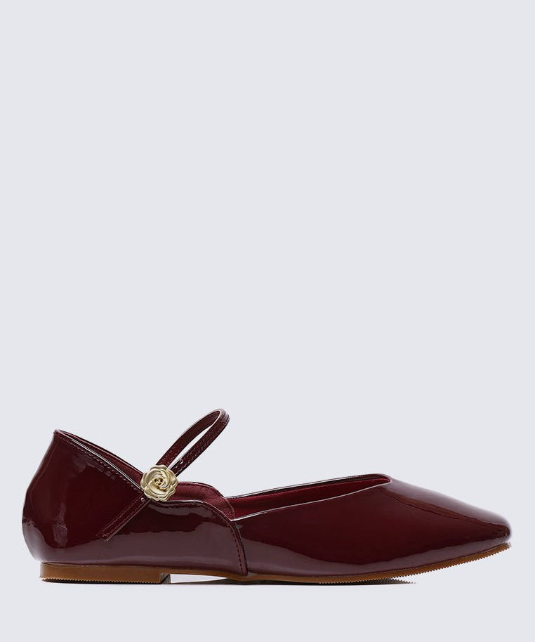 P??tale De Rose Comfy Ballerina In MaroonShoes - myballerine