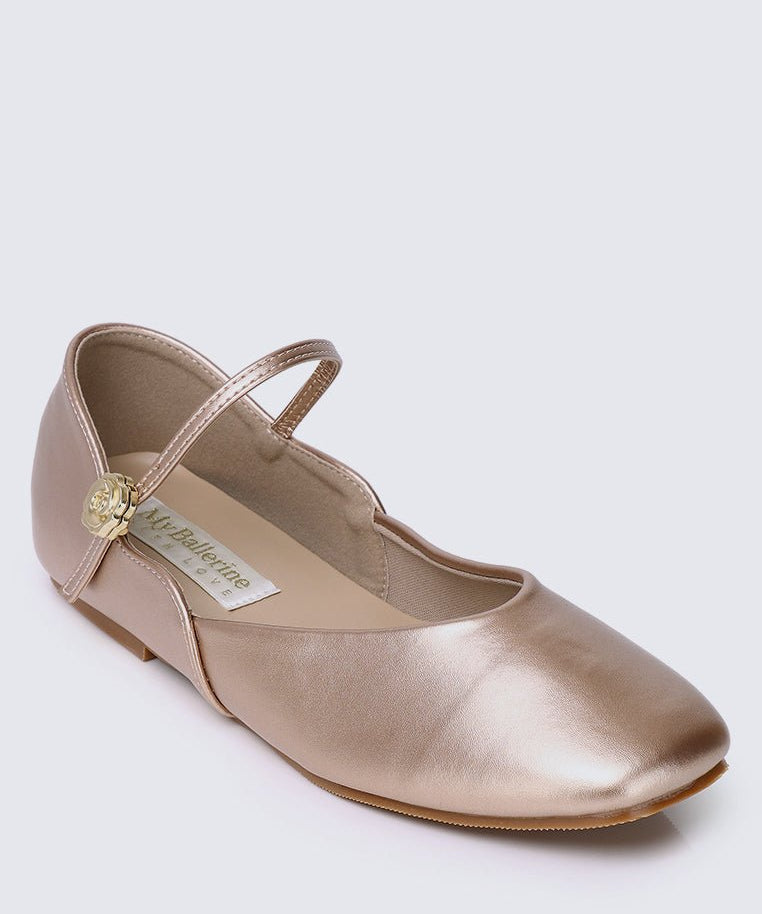 P??tale De Rose Comfy Ballerina In Rose GoldShoes - myballerine