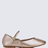 P??tale De Rose Comfy Ballerina In Rose GoldShoes - myballerine