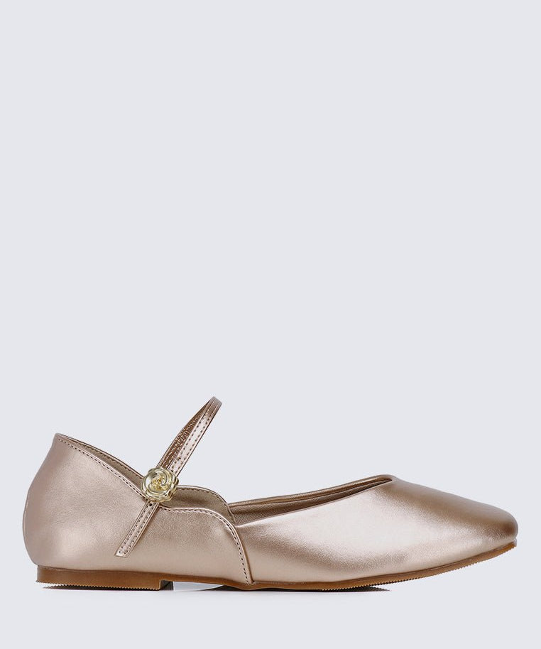 P??tale De Rose Comfy Ballerina In Rose GoldShoes - myballerine