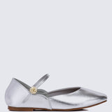 Pétale De Rose Comfy Ballerina In SilverShoes - myballerine