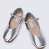 Pétale De Rose Comfy Ballerina In SilverShoes - myballerine