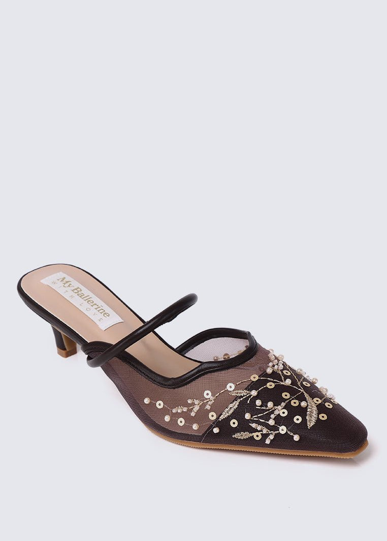 Petaline Comfy Heels In EspressoHeels - myballerine