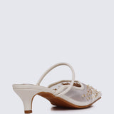 Petaline Comfy Heels In IvoryHeels - myballerine